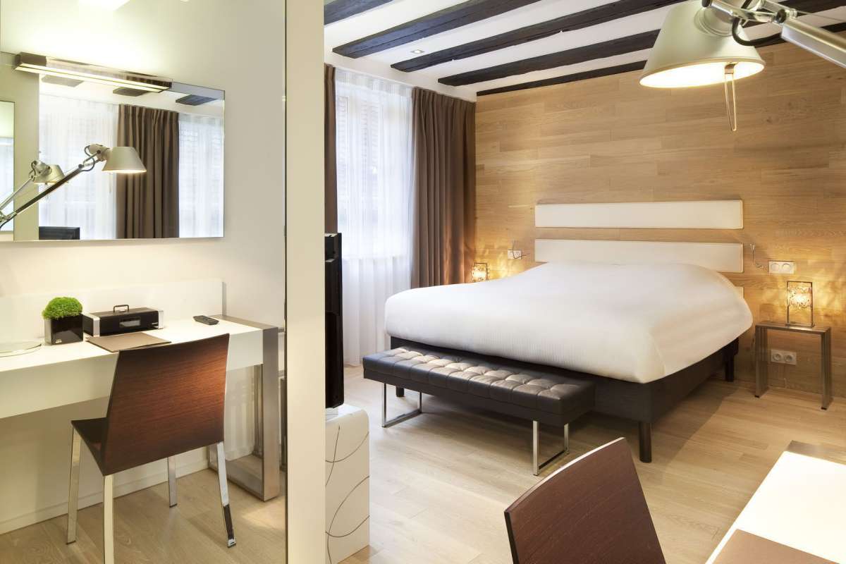 Chambre de l'hôtel Colombier Suites à Colmar